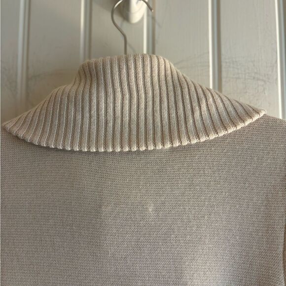 Rebecca Taylor Cream Double-Breasted front tie Cardigan Wool Blend button front - Picture 14 of 15